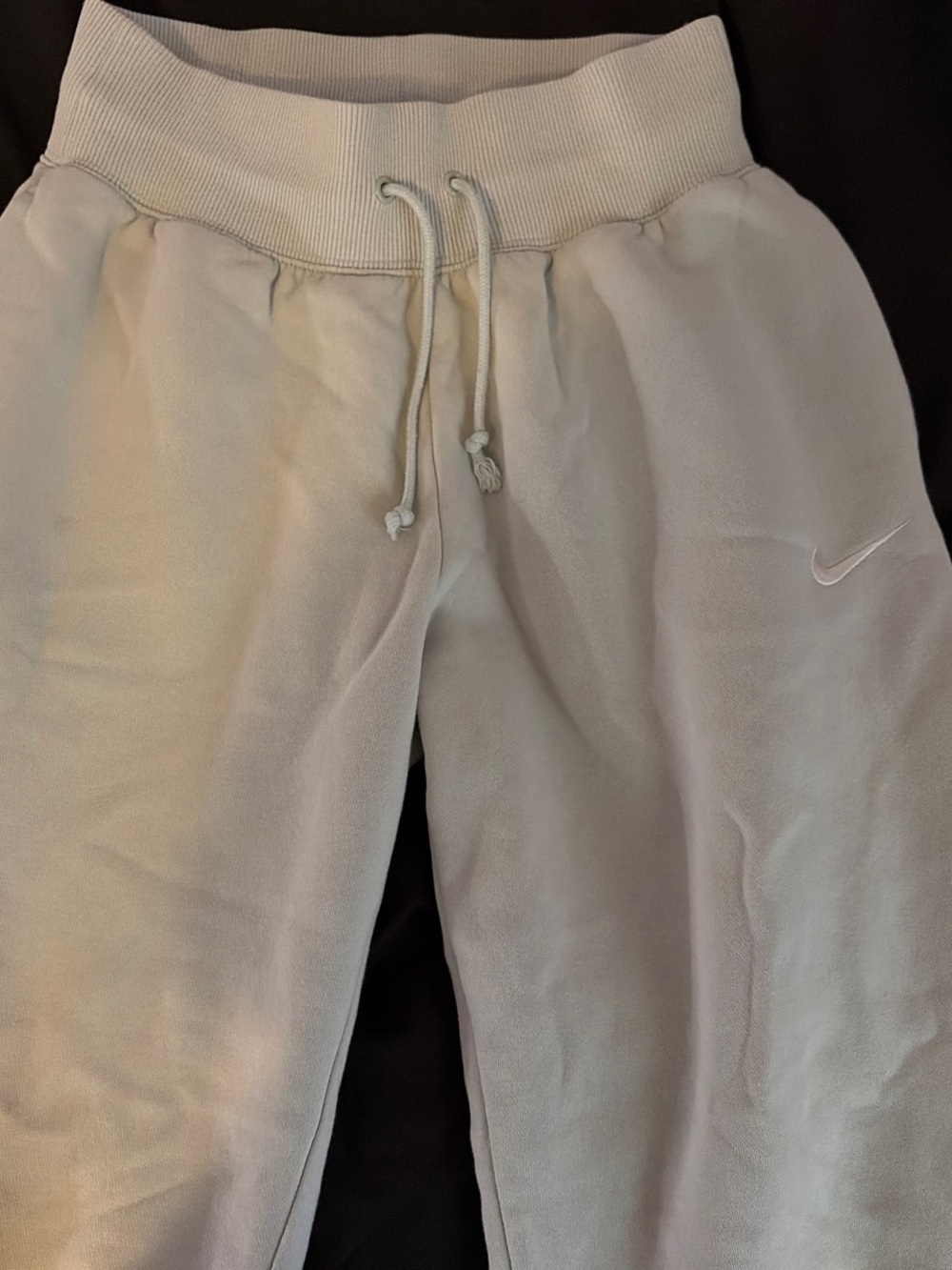 Beige Nike sweatpants